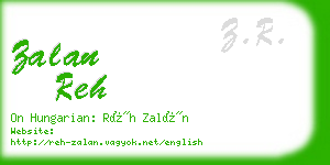 zalan reh business card